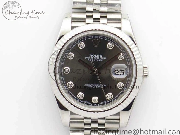 228238 Bracelet Noob Diamond Dial Edition Jubilee Best A3235 1:1 SS DateJust Gray On 0324